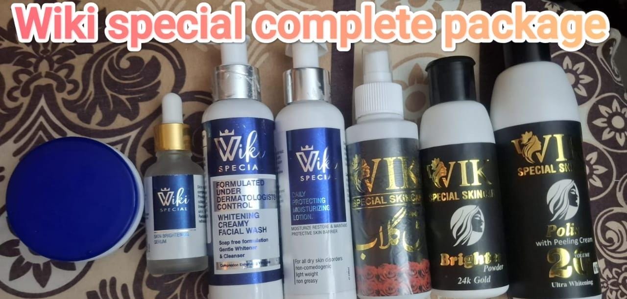 Wiki Special Complete Skin Care Package – Full Whitening, Brightening & Acne Care Kit
