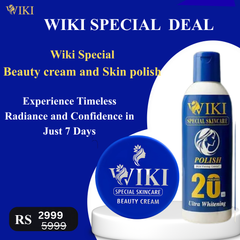 Wiki Special Skincare Beauty Cream & Skin Polish – Ultra Whitening Set | RS 2999