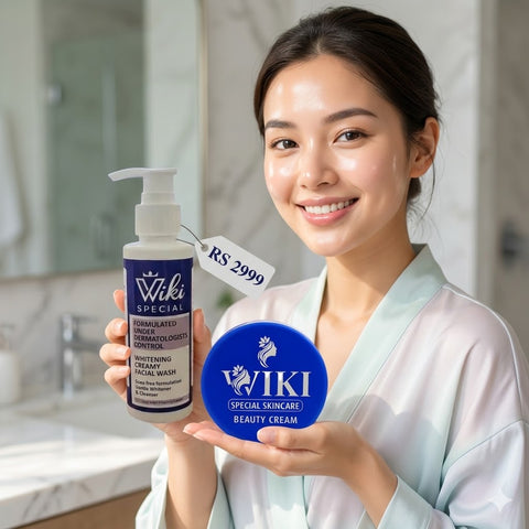 Wiki Special Beauty Cream & Face Wash Combo – 7 Day Glow Deal